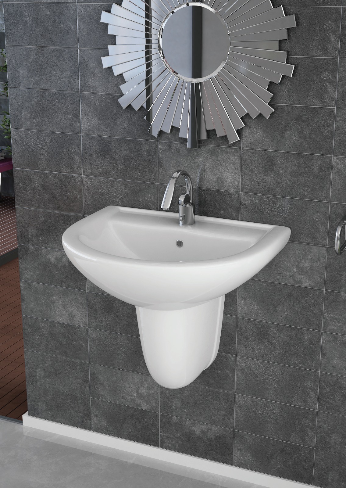 Yarım Ayaklı Lavabo